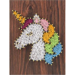 CraftMelonMelon Rainbow Horse DIY String Art Kit - Suitable for Adults, Beginners, Teens, and Kids, Unique Gift, Home Wall Decorations，Adult Project Kits(5.91 inches * 7.87 inches)