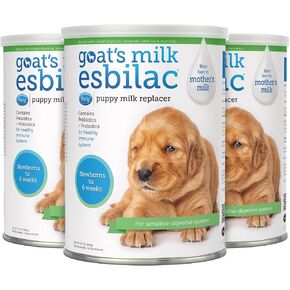 Pet-Ag Goat’s Milk Esbilac Powder - 12 oz, Pack of 2 - Powdered Puppy Formula with Prebiotics, Probiotics & Vitamins for Puppies Newborn to Six Weeks Old - for Sensitive Digestive Systems