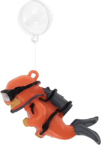 Diver Aquarium Decorations, Floating Diver Fish Tank Decorations, Floating Cartoon Diver Decor, Fun Floating Fish Decoration, PVC Diver Decoration, Green, 1 Set in Kuwait