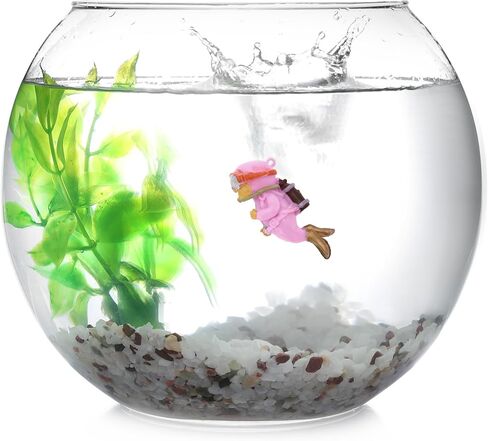 Diver Aquarium Decorations, Floating Diver Fish Tank Decorations, Floating Cartoon Diver Decor, Fun Floating Fish Decoration, PVC Diver Decoration, Green, 1 Set in Kuwait
