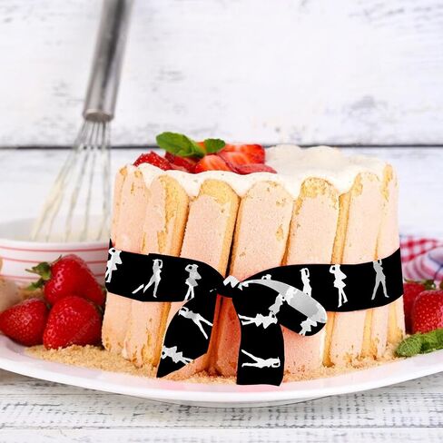 Threetols 2 Rolls 10 Yards Marching Band Ribbons, 7/8" Black White Grosgrain Ribbons Band Ribbons Wrapping Craft Ribbons for Marching Band Decoration and Theme Party Decorations in Saudi Arabia