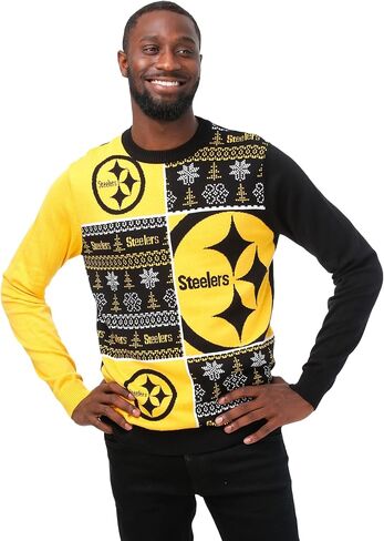 FOCO Chicago Bears NFL Mens Busy Block Snowfall Sweater - XL in Saudi Arabia
