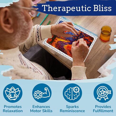 ZUKI's Aqua Art - Dementia Activities, Reusable Mess-Free Paint with Water Books for Adults & All Ages Functional Bingo Prizes for Seniors, Tranquil Dreams Edition in Saudi Arabia