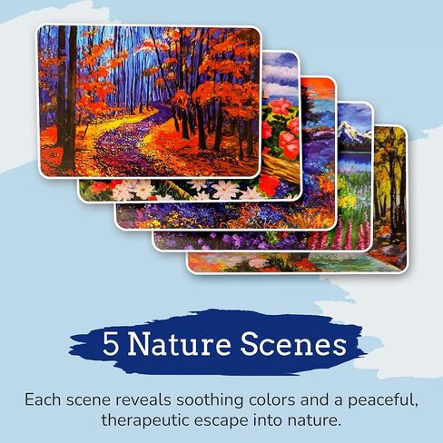 ZUKI's Aqua Art - Dementia Activities, Reusable Mess-Free Paint with Water Books for Adults & All Ages Functional Bingo Prizes for Seniors, Tranquil Dreams Edition in Saudi Arabia