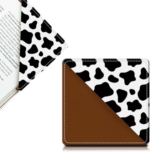 Cute Leather Bookmarks, Fun Triangle Making Corner Bookmark, Book Accessories for Reading Book Lovers, Unbreakable Page Markers for Women Men Night Forest Mountain in Kuwait