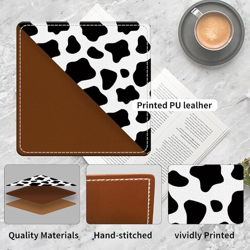Cute Leather Bookmarks, Fun Triangle Making Corner Bookmark, Book Accessories for Reading Book Lovers, Unbreakable Page Markers for Women Men Night Forest Mountain in Kuwait