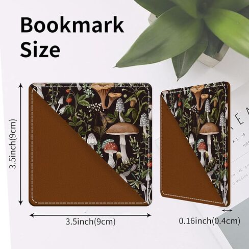Cute Leather Bookmarks, Fun Triangle Making Corner Bookmark, Book Accessories for Reading Book Lovers, Unbreakable Page Markers for Women Men Night Forest Mountain in Kuwait