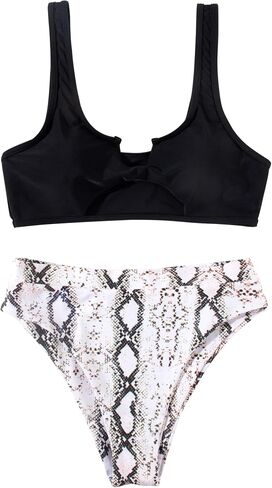SUUKSESS Women Cutout Bikini Sets Push Up High Waisted Swimsuits 2 Piece in Kuwait
