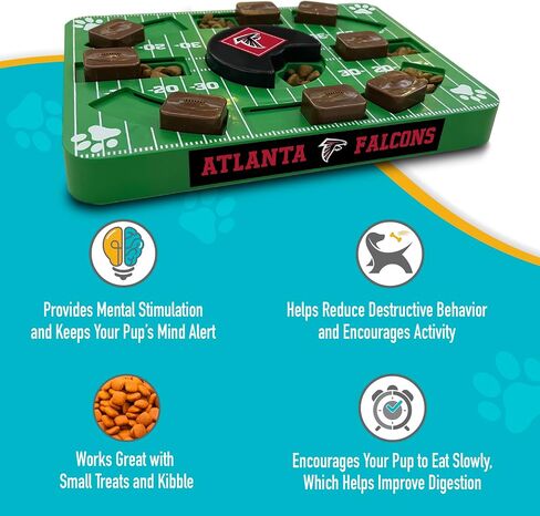 Pets First NFL Detroit Lions Large Puzzle Toy, Dog Puzzle Treat Toy, New Large Size, Interactive Dog Treat Toy, Dog Slow Feeding Toy in Kuwait