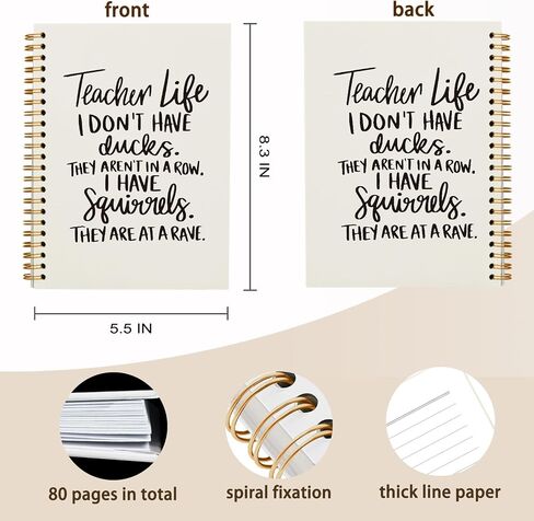 QUICQOD Teacher Gifts,Teachers Plant Seeds That Grow Forever Notebook Journal,Appreciation Gift for Teacher,Thank You Gift,Hardcover Spiral Notebook 5.5x8.3 in Saudi Arabia
