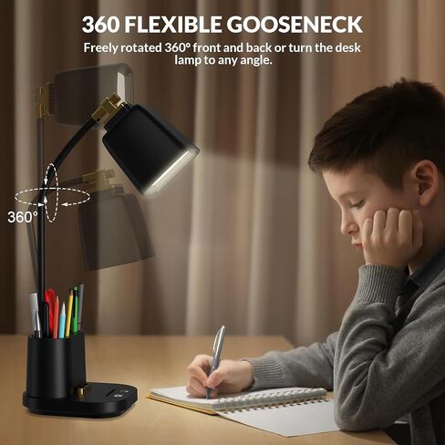 مصباح مكتبي مع حامل شحن USB وقلم ، LED LED LIGH in Kuwait