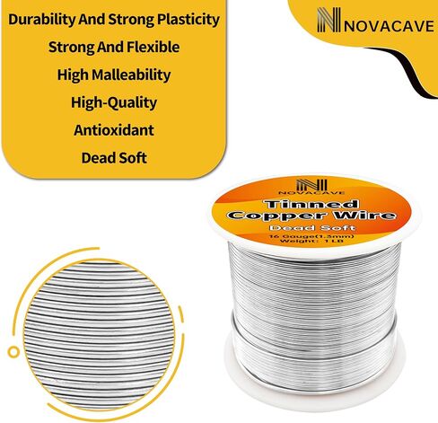 سلك النحاس المعلب ، 18 مقياسًا ، 213 قدمًا ، بكرة 1 رطل ، للزجاج الملون ، الديكور ، صنع المجوهرات in Kuwait