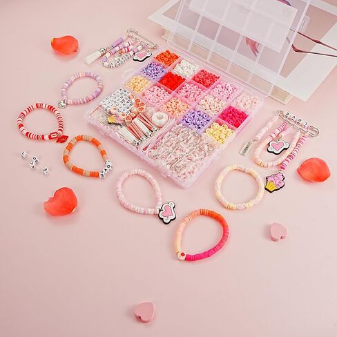SeanLov Jewelry Making Kits for Adults Women, Friendship Bracelet Making Kit Contains Various Beads, Birthday Gift for Her, Fun DIY Beads for Jewelry Making for Lover in Saudi Arabia