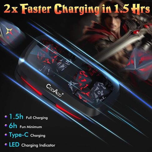 مجموعة DND DND DICE SET ، اللاسلكي غير القابل لإعادة الشحن النرد مع صندوق الشحن ، 7 PCS مجموعة النرد الإلكترونية ، LED RGB الدور الأدوار تلعب D&D DICE للأبراج المحصنة وألعاب Dragons PRG MTG (سيف) in Saudi Arabia