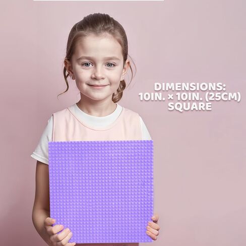 8 Pack Classic Baseplate, Square 32x32 Building Base Plates for Kids, Compatible with All Major Brands, 10" x10", STEM Building Toys for Kids Ages 4 5 6 7 8+ (Pastel) in Saudi Arabia