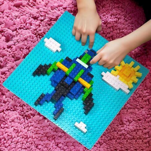 8 Pack Classic Baseplate, Square 32x32 Building Base Plates for Kids, Compatible with All Major Brands, 10" x10", STEM Building Toys for Kids Ages 4 5 6 7 8+ (Pastel) in Saudi Arabia