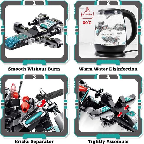 Robot Building Toys for Boys Age 6 7 8 9 10 11 Year Old, 577 PCS STEM Toy Kit, 25-in-1 Building Bricks Educational Construction Set Engineering Toys, Activities Learning Gift for Kids in Saudi Arabia