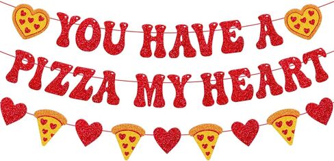 لديك بيتزا لافتة قلبي عيد الحب ديكور بيتزا ديكور أحبك لبيتزا فئة Bulletin Board Décor in Kuwait