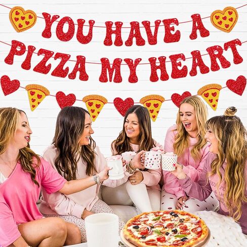 لديك بيتزا لافتة قلبي عيد الحب ديكور بيتزا ديكور أحبك لبيتزا فئة Bulletin Board Décor in Kuwait