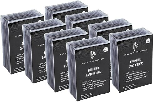 Semi-Rigid Card Holders for Graded Card Submissions for Standard Trading Cards (50 Pack) in Saudi Arabia