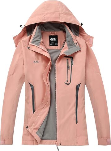 Diamond Candy Waterproof Rain Jacket Women Lightweight Outdoor Raincoat Hooded for Hiking skiing in Saudi Arabia