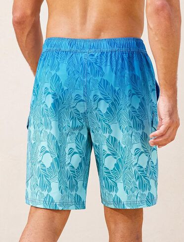 SILKWORLD Mens Swim Trunks with Compression Liner 9 Inch Bathing Suits Quick-Dry Swimmming Beach Shorts with Cargo Pockets in Kuwait