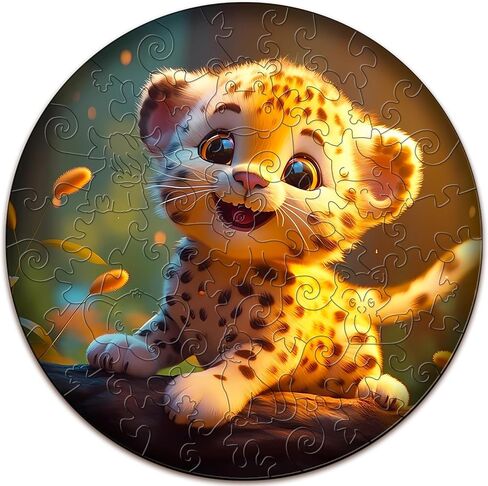 Wooden Puzzles for Kids Ages 4-8, Cute Bunny Puzzle, Unique Animal Shaped Wooden Jigsaw Puzzles for Kids, 50 Pieces Puzzles for Kids(50pcs,11.4 * 11.4in) in Saudi Arabia