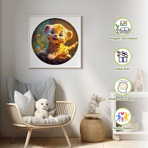 Wooden Puzzles for Kids Ages 4-8, Cute Bunny Puzzle, Unique Animal Shaped Wooden Jigsaw Puzzles for Kids, 50 Pieces Puzzles for Kids(50pcs,11.4 * 11.4in) in Saudi Arabia