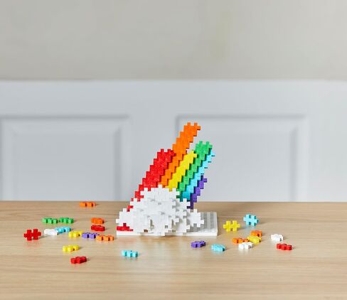 PLUS PLUS - Open Play Set - 1200 Piece - Basic Color Mix, Construction Building Stem Toy, Interlocking Mini Puzzle Blocks for Kids in Saudi Arabia