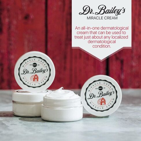 Dr. Bailey's Miracle Cream - 4 أوقية مرهم موضعي | العلاج الساخن للكلاب والقطط والحيوانات | علاج تهيج جلد الكلب | رعاية الجرح الحيوان in Kuwait