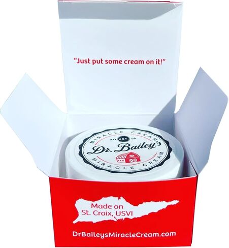 Dr. Bailey's Miracle Cream - 4 أوقية مرهم موضعي | العلاج الساخن للكلاب والقطط والحيوانات | علاج تهيج جلد الكلب | رعاية الجرح الحيوان in Kuwait