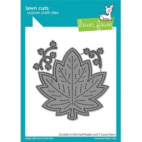 Lawn Fawn LF3248 Outside in Stitched Maple Leaf Dies