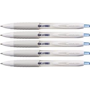 Uni-Ball Signo 307 Retractable Gel Ink Pen, Ultra Micro Point 0.38mm, Blue Ink, UMN-307-38, Value Set of 5