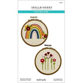 Spellbinders Gathering Stitches Etched Dies, Metal