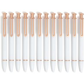 U Brands Midnight Monterey Ballpoint Pens, Set of 12, Black Soft Touch, Painted Black Details, Bold (1.0 mm) Point, Black Ink