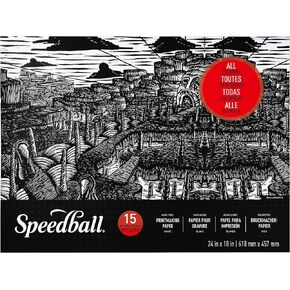 Speedball Printmaking Paper, 24x18 Pad, 15 Sheets