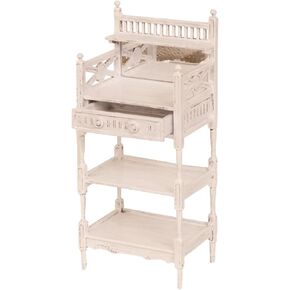 DIY Dollhouse 1 6 Scale French-Style Storage Shelf is Miniature Furniture Dollhouse Decor Simple DIY Kits