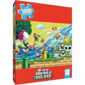 Super Mario “Chaos & Fun" 1,000 Piece Jigsaw Puzzle, Dimensions 19" x 27", Collectible Puzzle Artwork Featuring Mario, Luigi, Nabbit and More! Officially Licensed Nintendo Puzzle & Merchandise