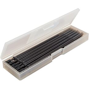 Doraking 12PCS Black Gel Ink Pens Erasable Refills, 0.5mm Black Ink Pen Refills for Writing Note with Box Gel Pens
