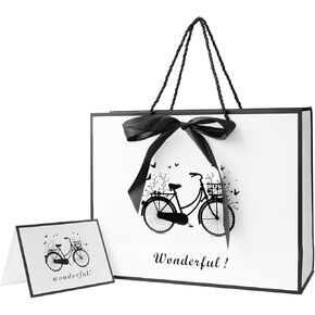 حقيبة هدايا Ysmile Bicycle مع ورق لف للرجال النساء 12.6 "ركوب الدراجة