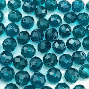 Jmassyang 60PCS 10mm Crystal Glass Beads Faceted Briolette Beads with Hole Loose Spacer Beads for DIY Jewelry Making Bracelets Necklaces Earrings Wind Chimes(Multicolor)
