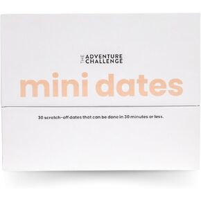 The Adventure Challenge Mini Dates - 30 New Scratch Off Games for Couples, Quick & Easy Date Night Ideas - Couple's Gift Ideas Husband Boyfriend Wife Girlfriend
