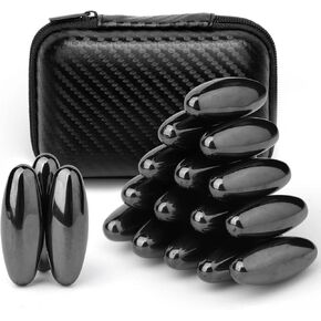 Rattle Fidget Magnets Snake Eggs for Adults, Hand Roller Magnetic Oval Toy for Men, Compatible with Ferrite Putty Office Desk Decor, Gift for Teachers, Researchers 18PCS