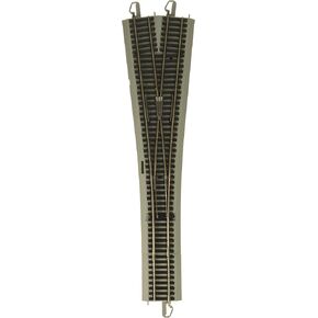 Bachmann Trains - E-Z COMMAND DCC EQUIPPED #5 WYE TURNOUT - NICKEL SILVER E-Z TRACK With Grey Roadbed - HO Scale