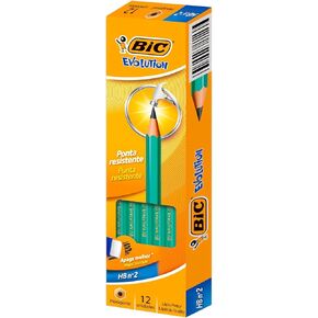 Bic Ecolutions Evolution 650 HB Pencil, â€“ Green, 12 Count (Pack of 1)