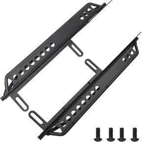 Metal Side Pedal Step Foot-Plate Pedal Running Board Compatible with Axial SCX6 JLU 1/6 RC Crawler Car Hop-ups Parts