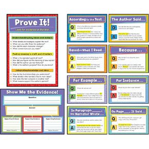 Carson Dellosa Education Evidence-Based Reading and Writing Bulletin Board Set