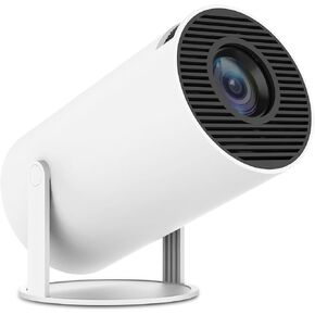 Mini Projector 4K 1080P Support, Portable Projector WiFi6 Bluetooth 5.0 Android 11, Smart Projector Auto Horizontal Correction,180°Rotatable Outdoor Movie Projector Compatible with Phone