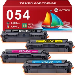 MYTONER 054 054H Toner Cartridge Set Compatible Replacement for Canon 054 054H CRG-054 CRG-054H for Color imageCLASS MF644Cdw MF642Cdw LBP622Cdw MF641Cw Printer (Black Cyan Magenta Yellow, 4 Pack)