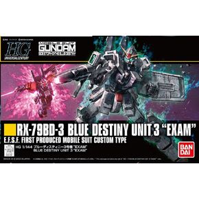 Gundam - HG RX-79BD-3 Blue Destiny Unit 3 'EXAM' 1/144 - Model Kit